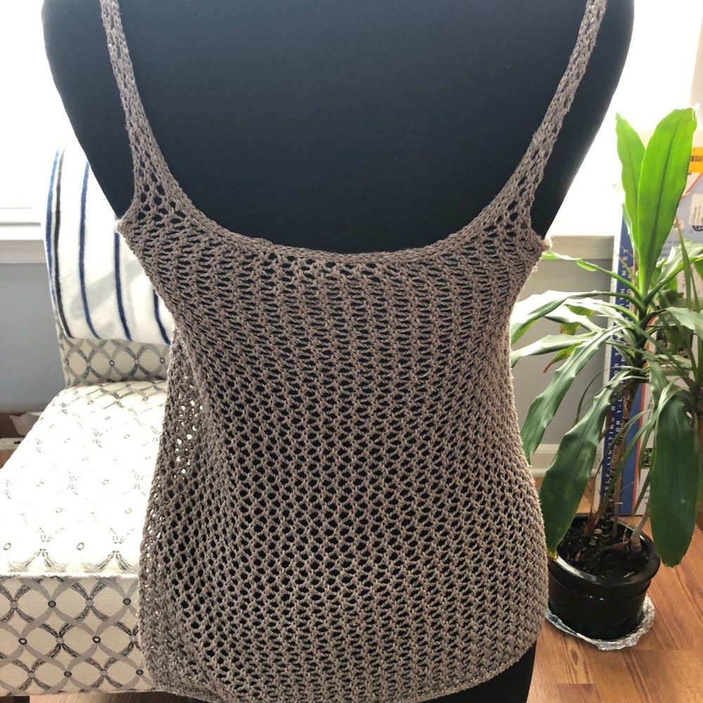 Thin Strap Knit Top - image 2